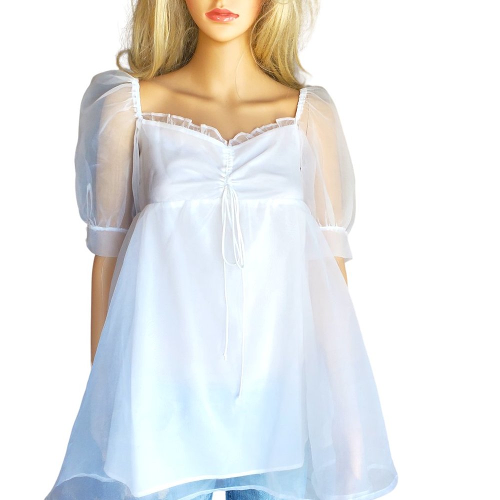 For Love and Lemons Cinched Babydoll Dress Small Boho New - Picture 8 of 16